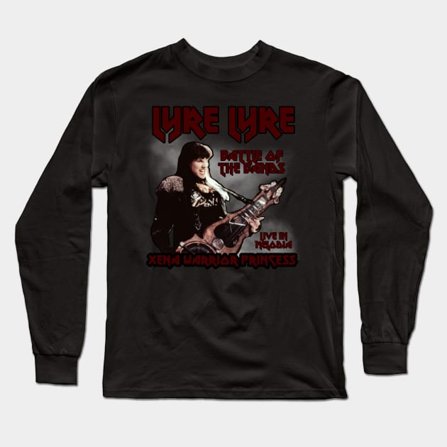 Xena Warrior Princess Lyre Lyre Long Sleeve T-Shirt by CharXena